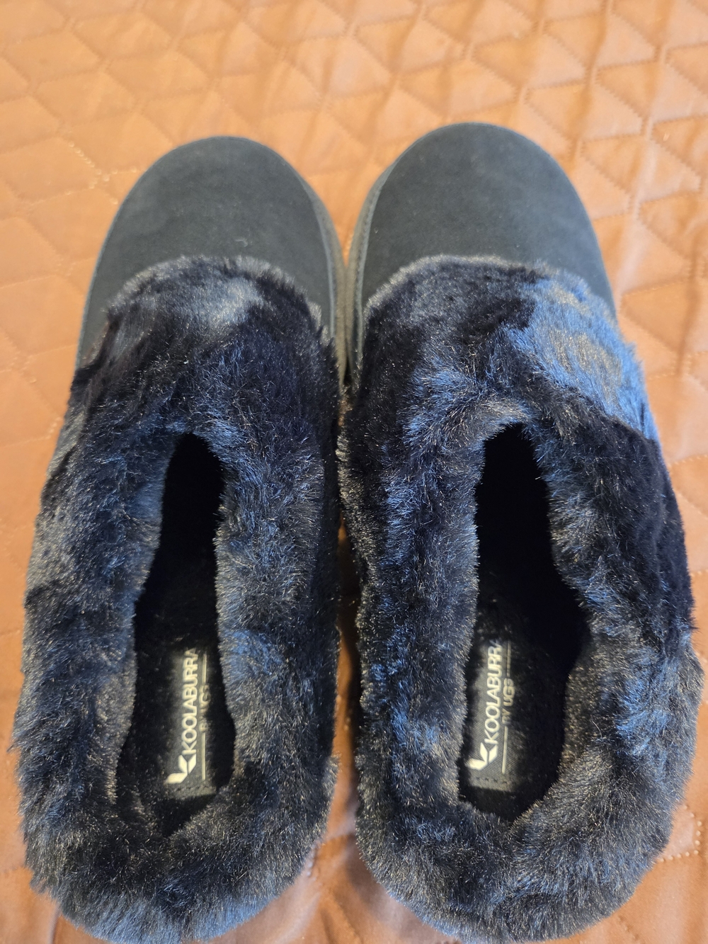 Koolaburra by UGG Women's Black Faux-Fur Slip-On Slippers